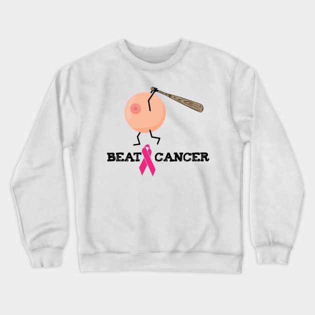 Breast cancer beat Crewneck Sweatshirt by B0red